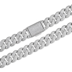 21MM Bold VVS Moissanite-Encrusted Cuban Link Necklace