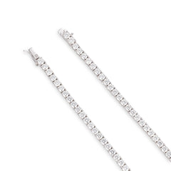 925 Sterling Silver Moissanite Round Cut Tennis Bracelet