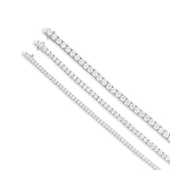 925 Sterling Silver Moissanite Round Cut Tennis Bracelet