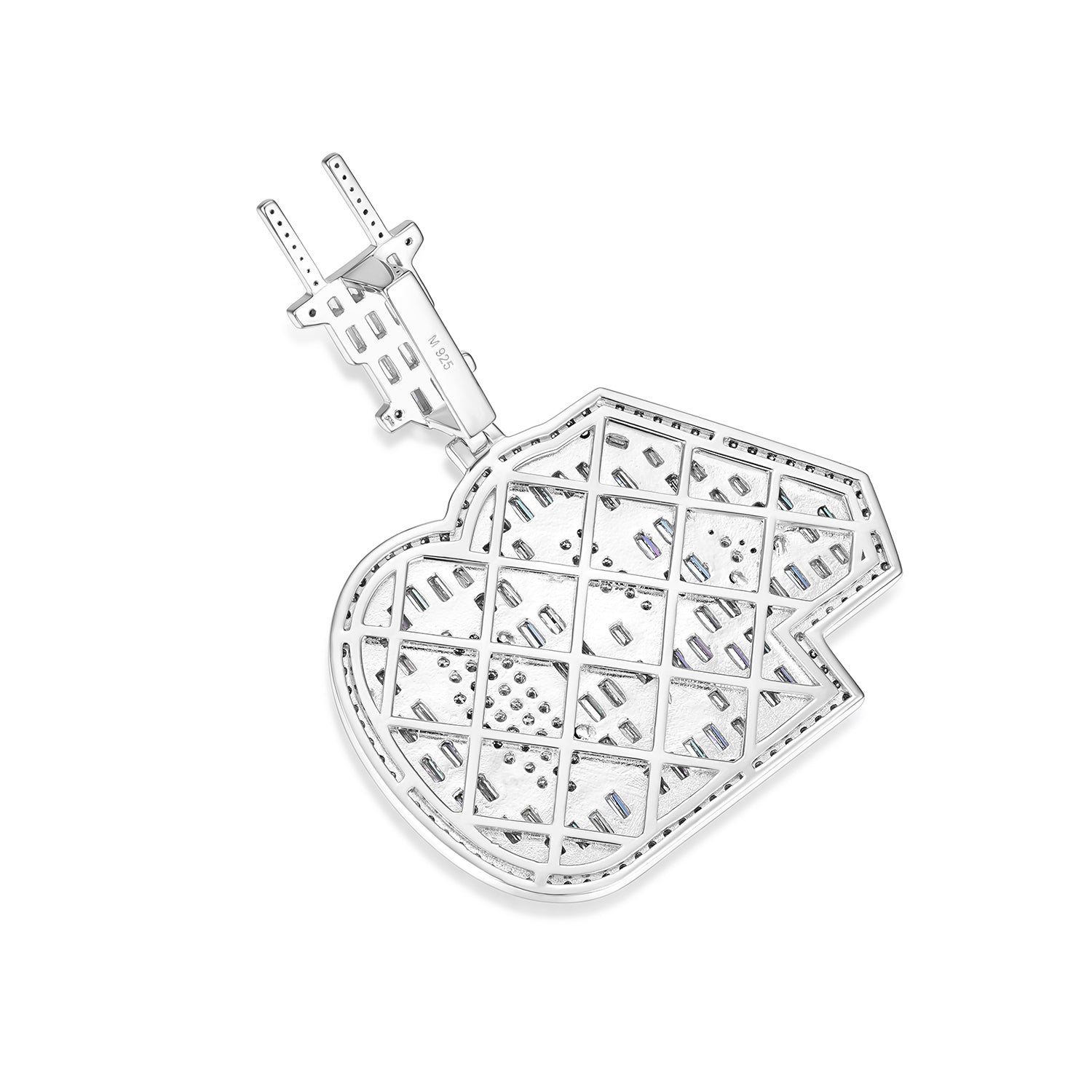 Baguette-Cut 420 Moissanite Pendant for Iconic Style