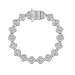 Luxury VVS Moissanite Flower Motif Bracelet