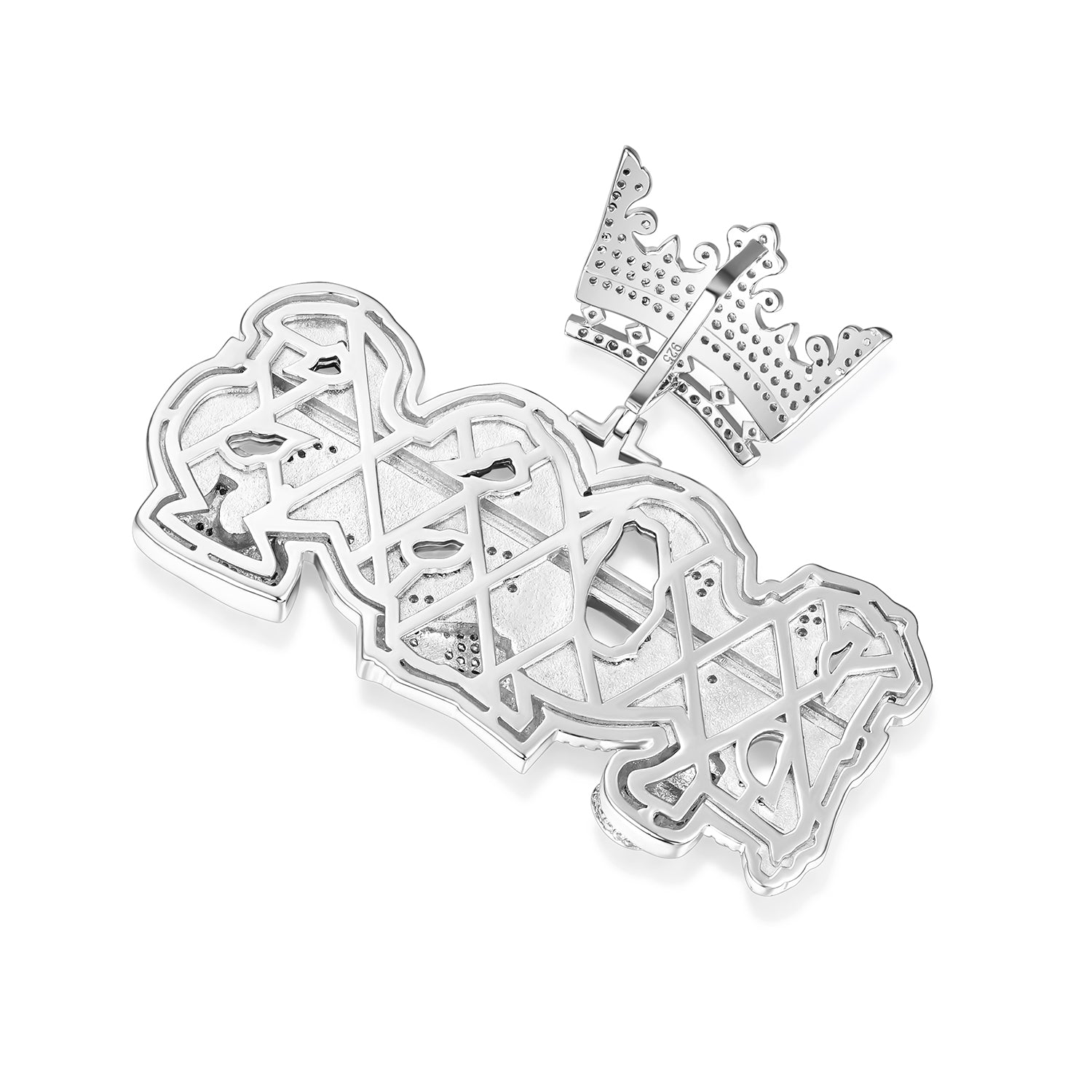 VVS Moissanite Boss Pendant Crown and Success Theme